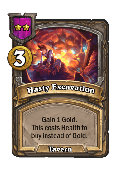 Hasty Excavation