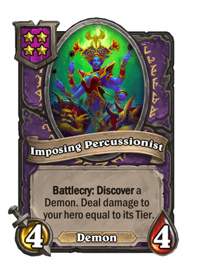 Imposing Percussionist